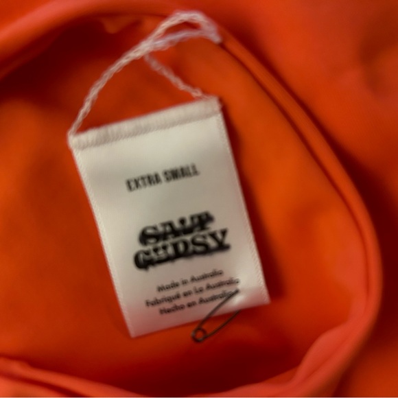 New Salt Gypsy Betty bottoms orange pink trim high waist size X-Small - Picture 6 of 6